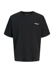 JACK & JONES Tričko 'JCOEterna'  sivá / čierna / biela