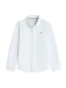 TOMMY HILFIGER Košeľa  pastelovo modrá / biela