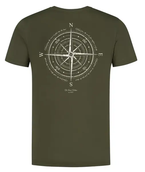Korda tričko compass tee dark olive - s