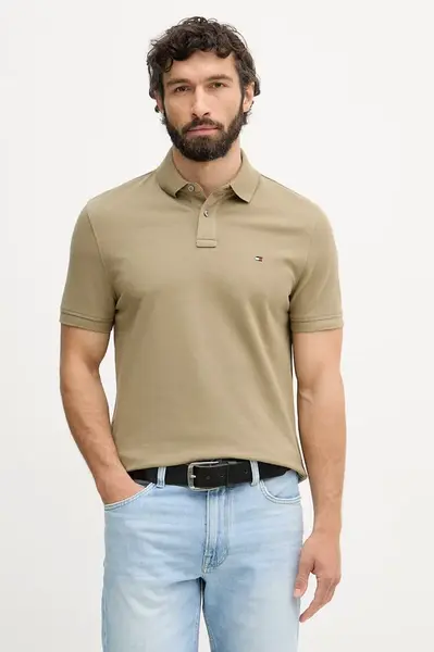 Tommy Hilfiger polo pánské bavlněné s elastanem