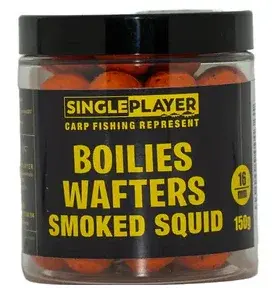 Singleplayer vyvážené boilies wafters smoked squid 150 g 16 mm