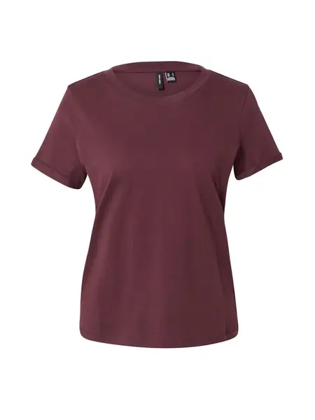 VERO MODA Tričko 'VMPAULA'  vínovo červená