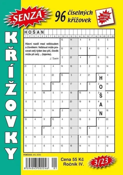 Senza číselné křížovky 3/2023