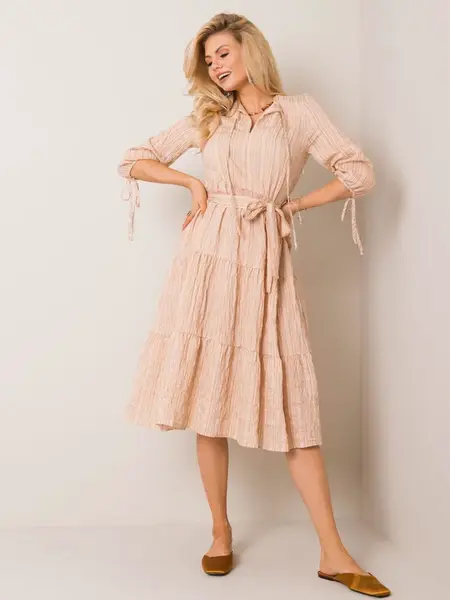 Dress-LK-SK-508005.07P-beige