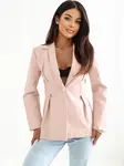 Světle růžové sako s vycpávkami