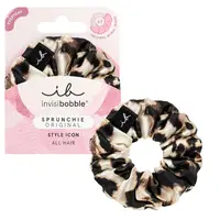 Ozdobná spirálová gumička Invisibobble Sprunchie Original Style Icon - leopardí vzor + dárek zdarma