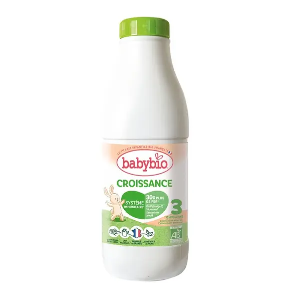 Babybio Croissance 3 Tekuté batolecí kojenecké bio mléko 1 l
