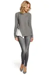 Made Of Emotion Woman's Blouse M333 Grey