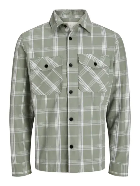 JACK & JONES Prechodná bunda 'JJRoy'  trstinová / biela