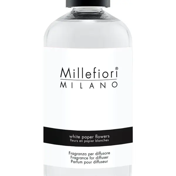 Millefiori Milano Náhradní náplň do aroma difuzéru Natural White Paper Flowers 250 ml