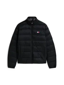 Tommy Jeans Prechodná bunda  čierna
