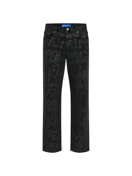 KARL LAGERFELD JEANS Džínsy  čierny denim