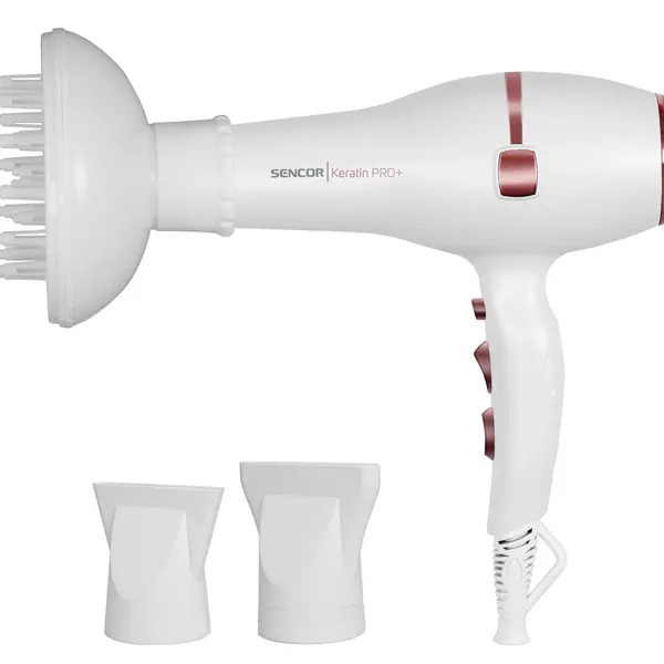 Fén na vlasy Sencor Keratin PRO+ SHD 8200GD - 2400 W + dárek zdarma