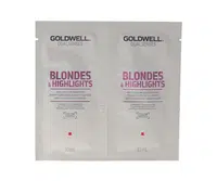 Šampon a kondicionér pro blond vlasy Goldwell Blondes a Highlights - 2x10 ml (206248)
