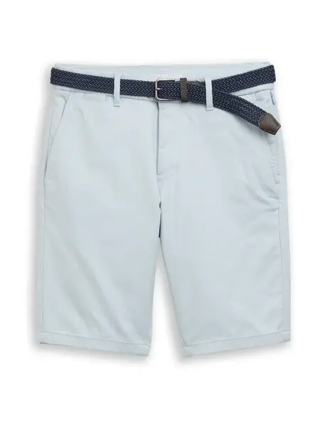 TOM TAILOR Chino nohavice  svetlomodrá / biela