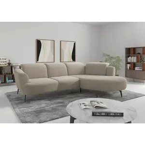 Sit & More ROHOVÁ SEDAČKA, textil, béžová