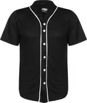 Urban Classics Košeľa 'Baseball'  čierna / biela
