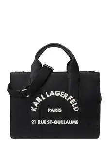 Karl Lagerfeld Kabelka  čierna / biela