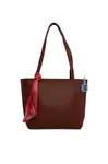 Bagmori Shopper  azúrová / červená / bordová / čierna
