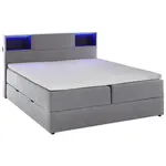 Xora POSTEL BOXSPRING, 160/200 cm, světle šedá
