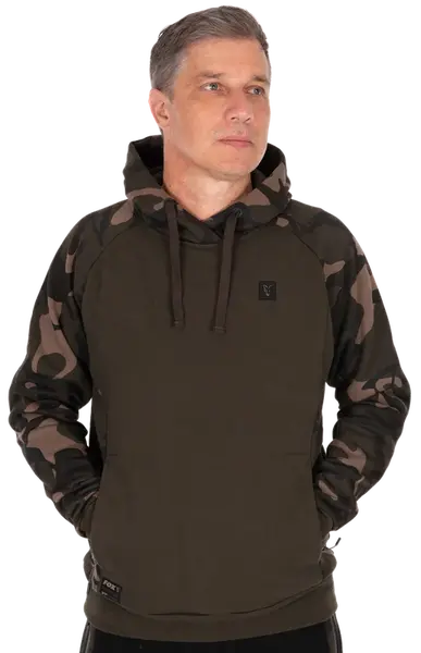 Fox mikina khaki/camo pullover premium 310 hoodie - m