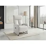 Sit & More RELAXAČNÍ KŘESLO, kůže, bílá