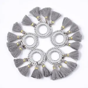 Polycotton(Polyester Cotton) Tassels Pendants