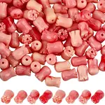 100Pcs Synthetic Coral Dyed Beads