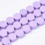 Spray Painted Non-magnetic Synthetic Hematite Beads Strands