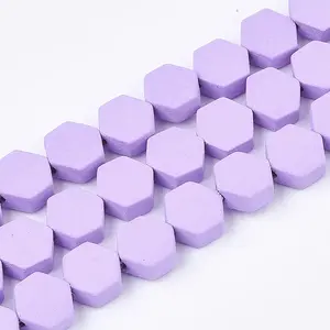 Spray Painted Non-magnetic Synthetic Hematite Beads Strands
