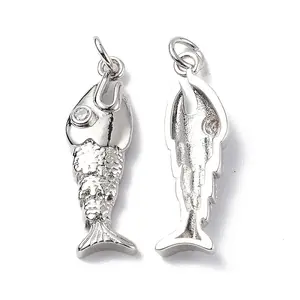 Rack Plating Brass Micro Pave Cubic Zirconia Pendants