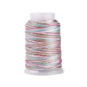 5 Rolls 9-Ply Braided Nylon Strings with Metallic Thread