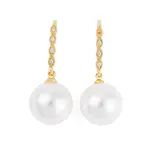 Rack Plating Brass Cubic Zirconia ABS Pearl Earring Hooks