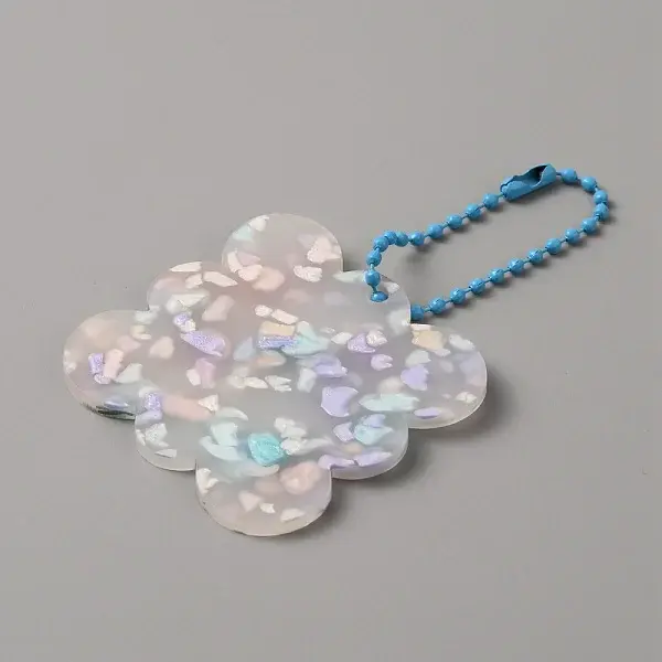 Translucent Acrylic Disc Pendant Keychain
