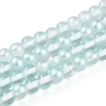 Baking Paint Transparent Glass Beads Strands
