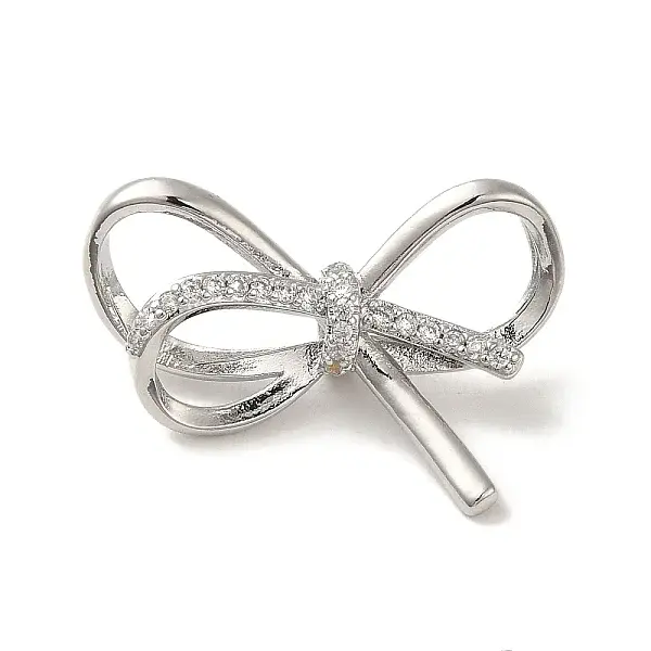 Brass Micro Pave Cubic Zirconia Pendants
