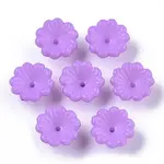 Opaque AS Plastic Bead Caps