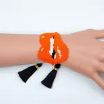 Miyuki Seed Braided Bead Bracelet with Double Tassel