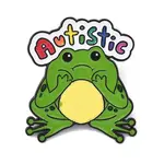 Autism Frog Enamel Brooches