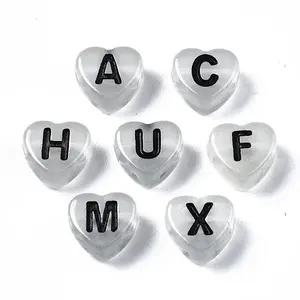 Luminous White Smoke Acrylic Beads