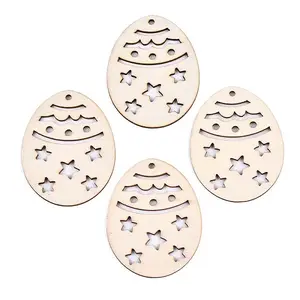 Undyed Natural Wooden Big Pendants