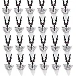 24Pcs Resin Tooth Shape Pendant Necklaces