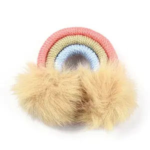 Polycotton(Polyester Cotton) Woven Rainbow Wall Hanging