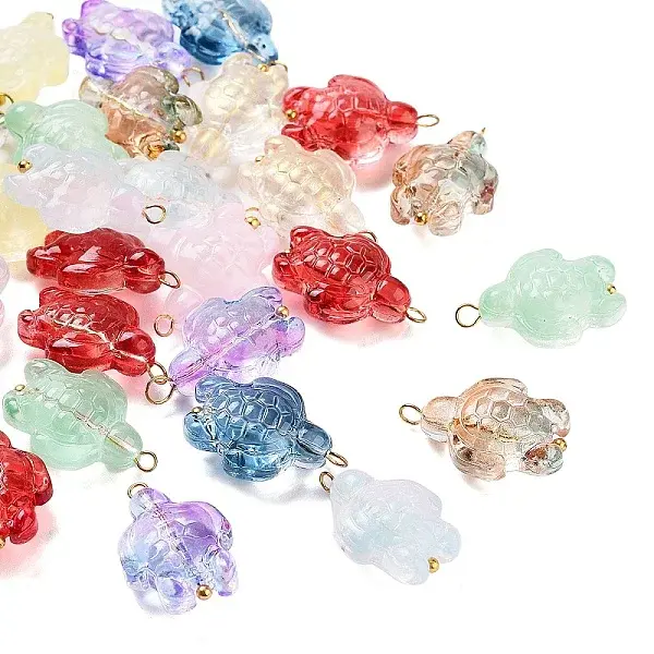 30Pcs Glass Pendants