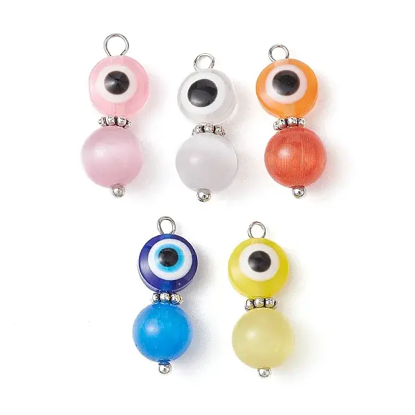 Evil Eye Resin Pendants