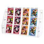 3-Tier Acrylic & PVC Organizer Display Riser Holder for Postcards Brooches