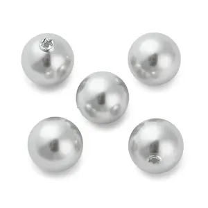 Baking Paint Pearlized Glass Pearl Round Beads