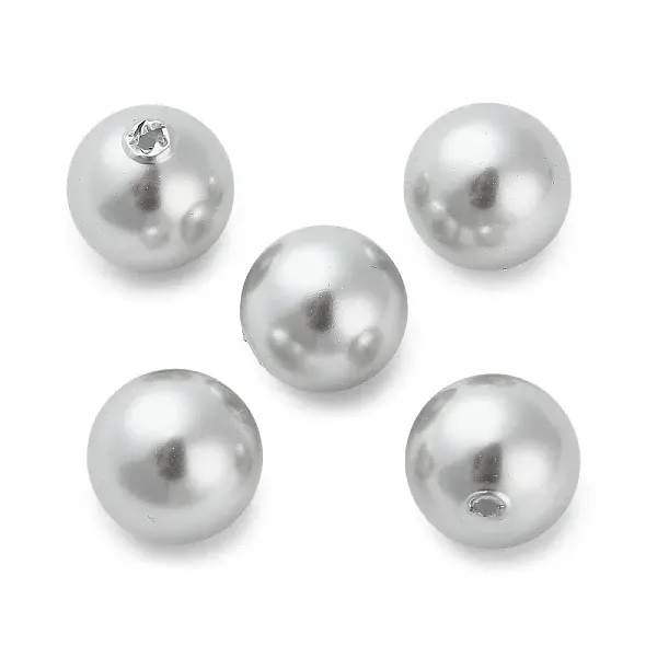 Baking Paint Pearlized Glass Pearl Round Beads