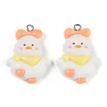 Rooster Resin Pendants
