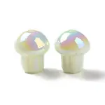 UV Plating Rainbow Iridescent Opaque Acrylic Beads